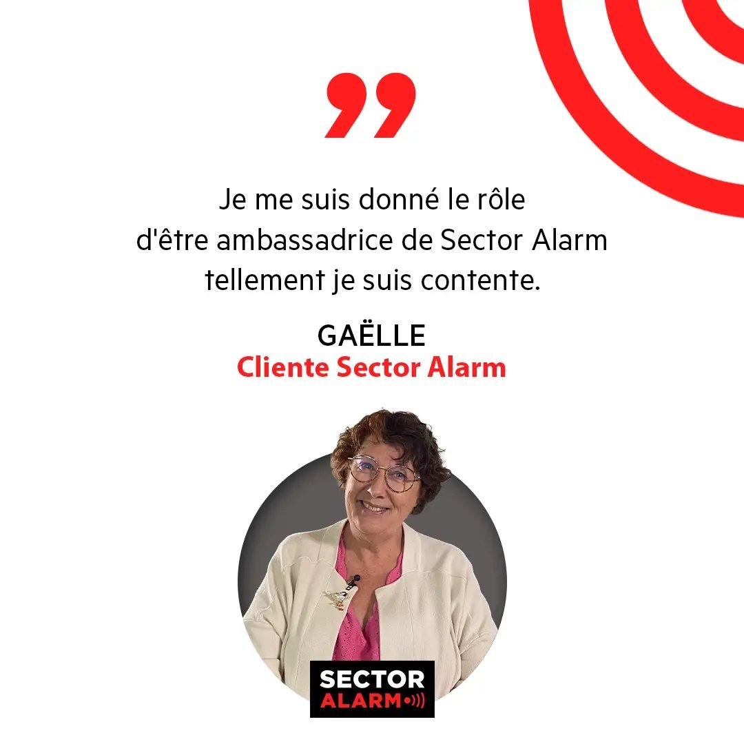 Avis client Sector Alarm - Gaëlle