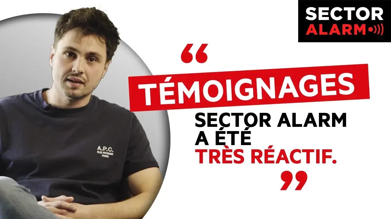 Benjamin donne un avis Sector Alarm positif sur la réactivité du service et la protection de son foyer