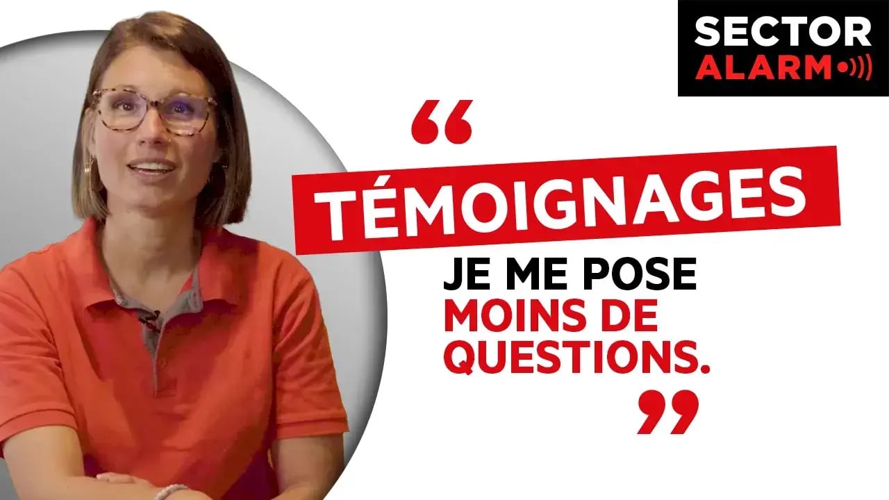 Charlotte partage un avis Sector Alarm sur son expérience de sécurité domestique réussie