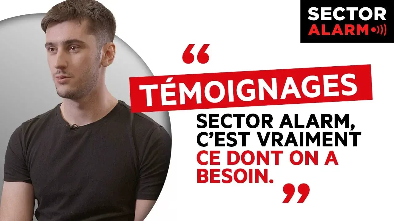 Alexandre partage son avis sur Sector Alarm soulignant l’efficacité de son alarme maison