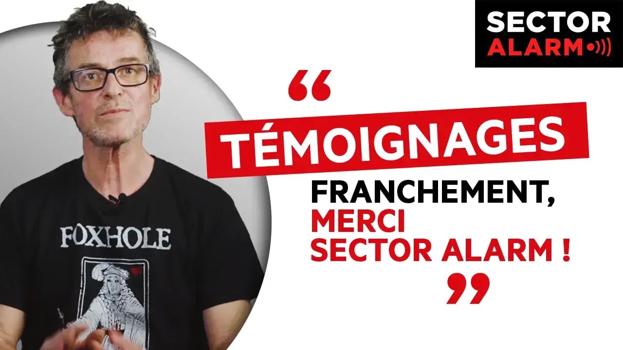 Régis donne un avis Sector Alarm favorable sur la fiabilité du service et la réactivité de l’équipe
