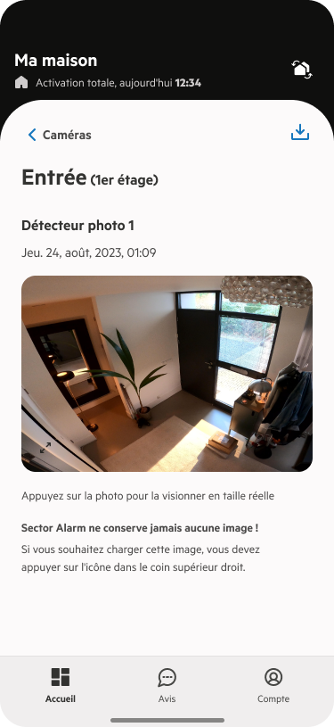 Photo à la demande Sector Alarm