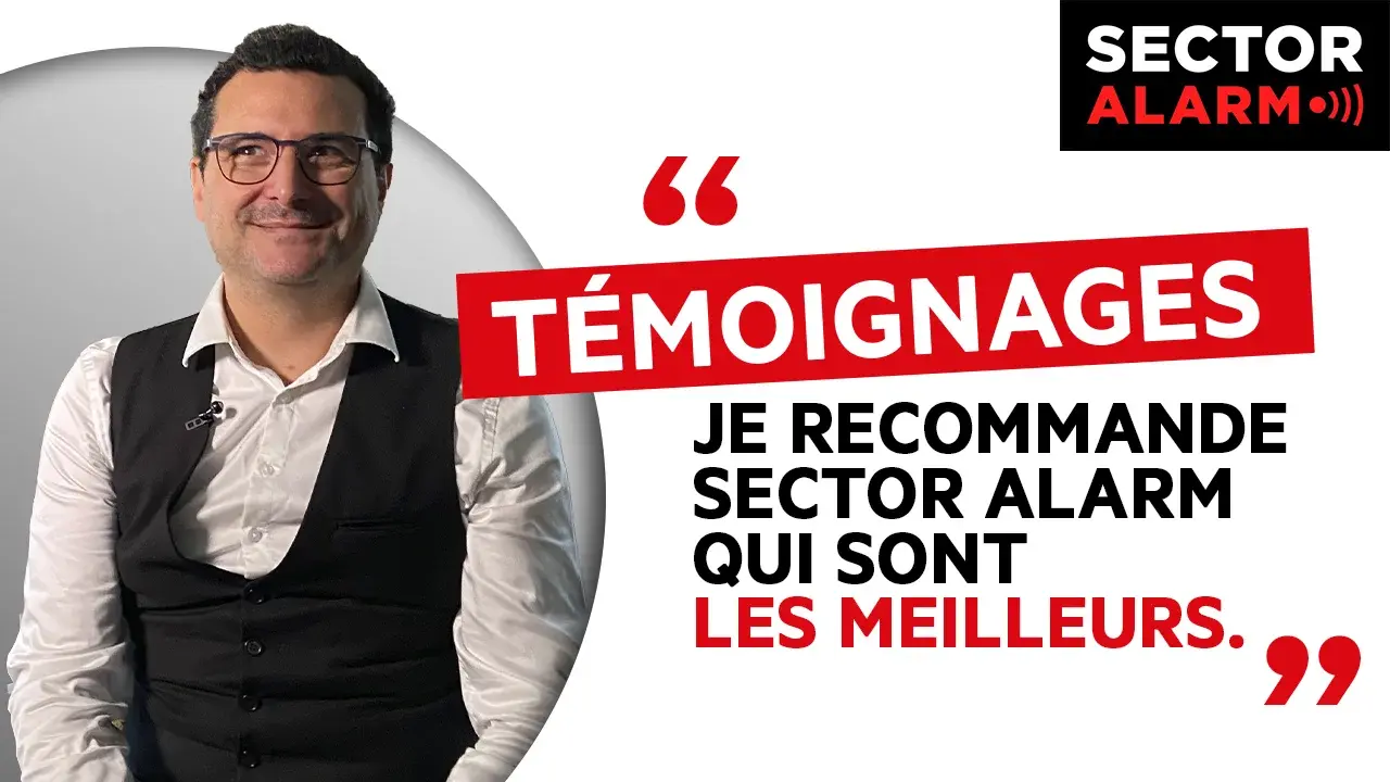 Vincent partage un avis Sector Alarm positif sur la fiabilité et le service client