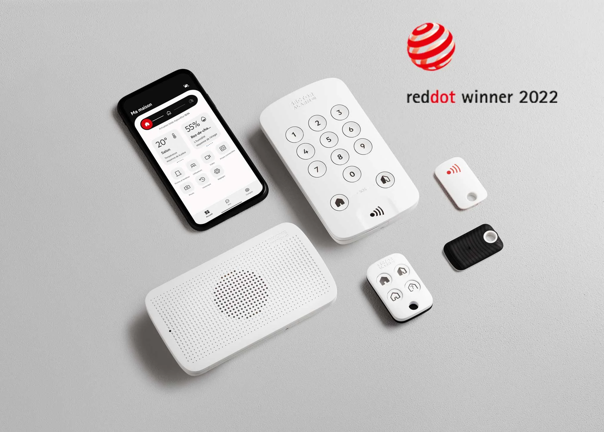 Produits alarmes Reddot Design Awards 2022
